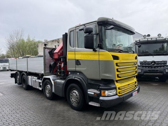 Scania R410 8X2*6 Kran HMF 4020 bis 30 Meter Flatbed / Dropside trucks