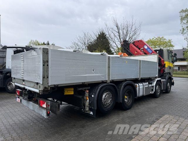 Scania R410 8X2*6 Kran HMF 4020 bis 30 Meter Flatbed / Dropside trucks