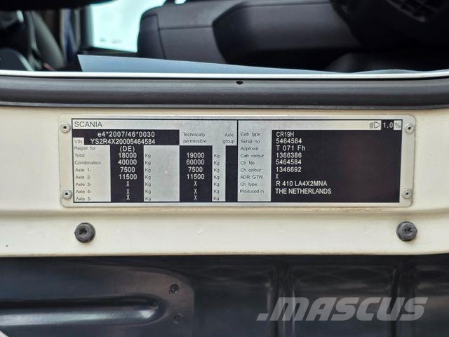 Scania R410 LA4X2MNA / Retarder / Alu / KOMPRESSOR !!!! 트랙터 유닛