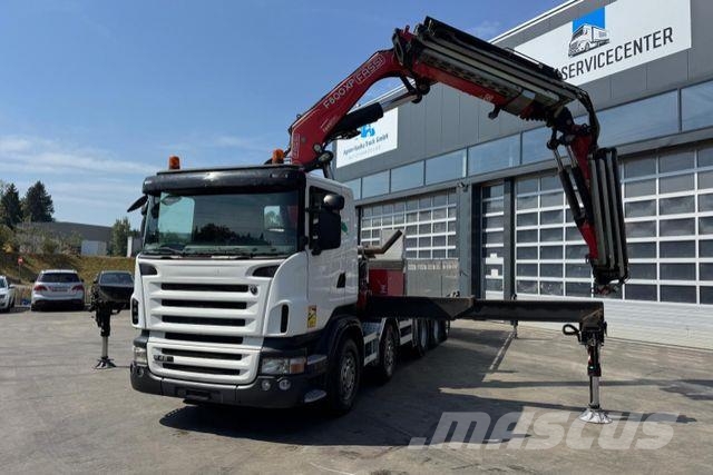 Scania R420 10x4 Fassi 800 6+6 Flyjib &amp; Troil Smagās mašīnas ar celtni