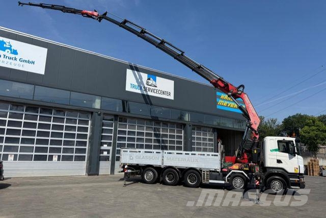 Scania R420 10x4 Fassi 800 6+6 Flyjib &amp; Troil Smagās mašīnas ar celtni