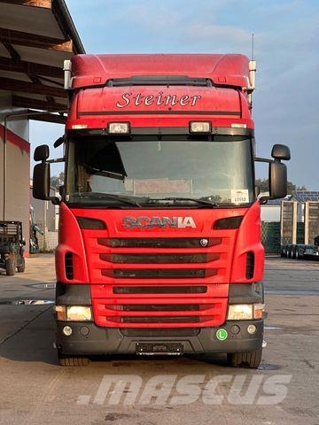 Scania R420 6x2 LL 3.Stock FINKL Viehw. + Hubdach+Rampe شاحنات نقل الحيوانات