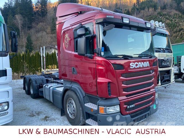Scania R420 Fahrgestell Camiones con chasís y cabina