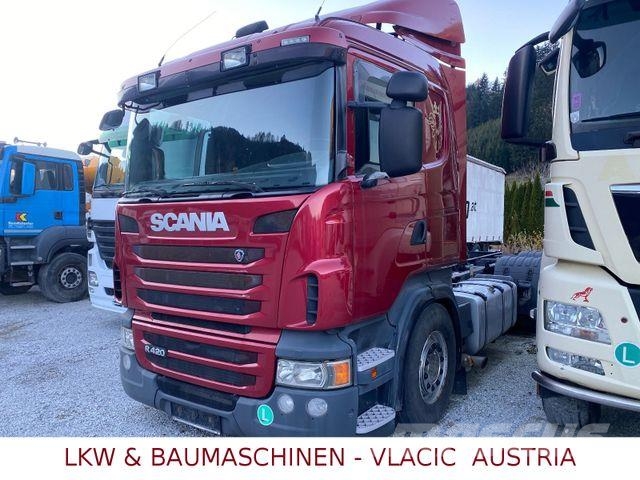 Scania R420 Fahrgestell Camiones con chasís y cabina