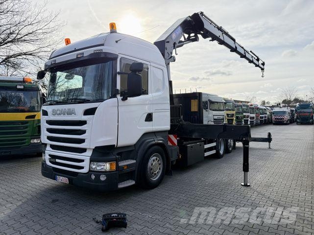 Scania R440 6X2*4 Kran HMF 5020 K5 Camiones de cama baja
