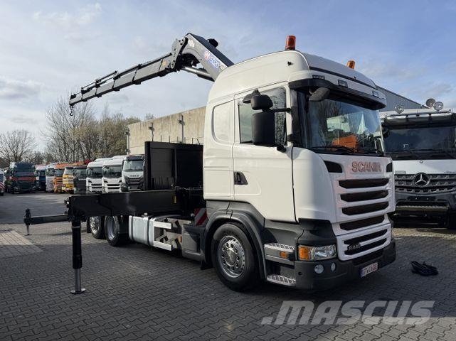 Scania R440 6X2*4 Kran HMF 5020 K5 Camiones de cama baja