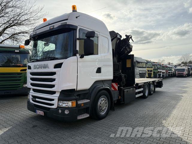 Scania R440 6X2*4 Kran HMF 5020 K5 Camiones de cama baja