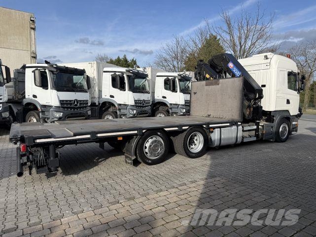 Scania R440 6X2*4 Kran HMF 5020 K5 Camiones de cama baja