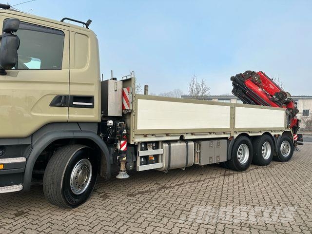Scania R450 L 8x4 Fassi F 660 RA 2.28 HE/ Winde/ Funk Flatbed / Dropside trucks