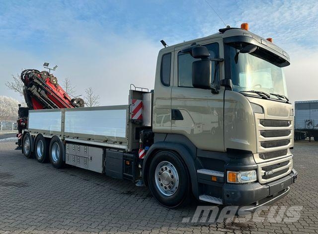 Scania R450 L 8x4 Fassi F 660 RA 2.28 HE/ Winde/ Funk Flatbed / Dropside trucks
