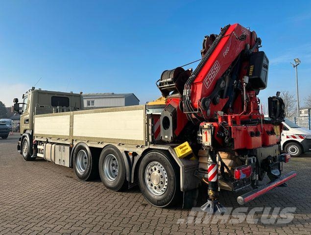 Scania R450 L 8x4 Fassi F 660 RA 2.28 HE/ Winde/ Funk Flatbed / Dropside trucks