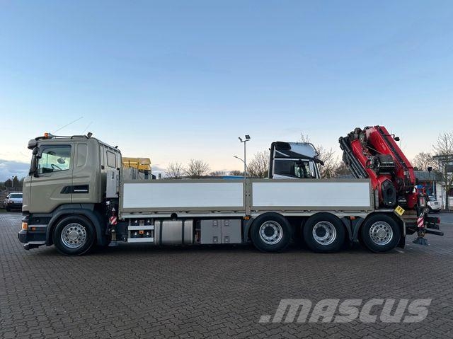 Scania R450 L 8x4 Fassi F 660 RA 2.28 HE/ Winde/ Funk Flatbed / Dropside trucks