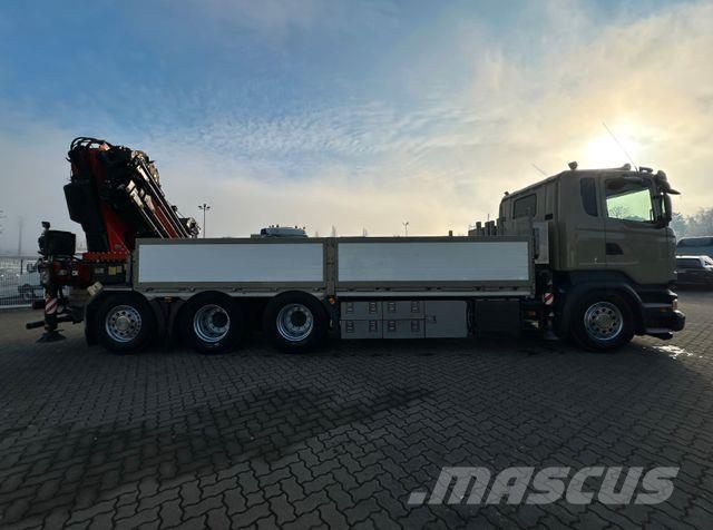 Scania R450 L 8x4 Fassi F 660 RA 2.28 HE/ Winde/ Funk Flatbed / Dropside trucks