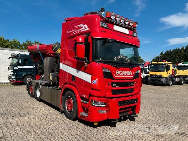 Scania R450 SZM +PK58002 TEC7 Kran 6x2 Τράκτορες