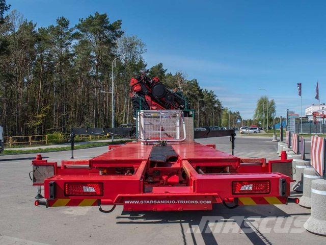 Scania R490 8x2 EFFER 955 Fly Jib Winch Basket Crane Autojeřáby, hydraulické ruky