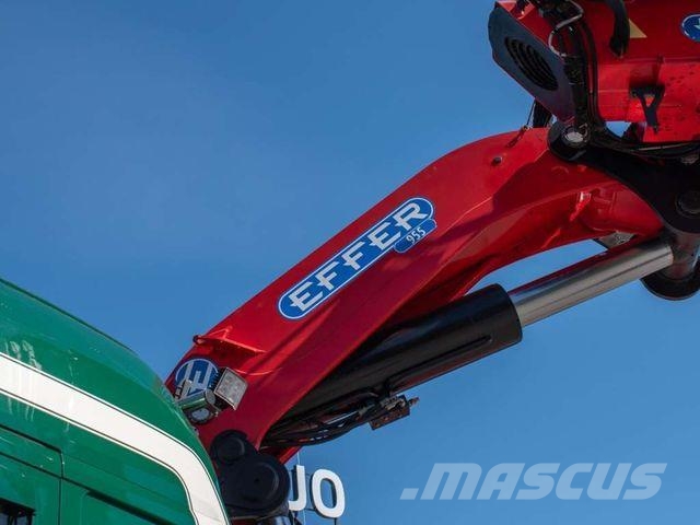 Scania R490 8x2 EFFER 955 Fly Jib Winch Basket Crane Autojeřáby, hydraulické ruky