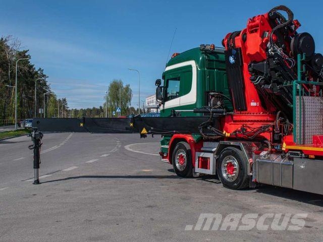 Scania R490 8x2 EFFER 955 Fly Jib Winch Basket Crane Autojeřáby, hydraulické ruky