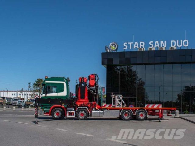 Scania R490 8x2 EFFER 955 Fly Jib Winch Basket Crane Autojeřáby, hydraulické ruky