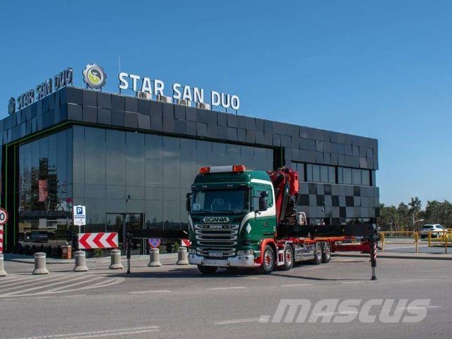 Scania R490 8x2 EFFER 955 Fly Jib Winch Basket Crane Autojeřáby, hydraulické ruky