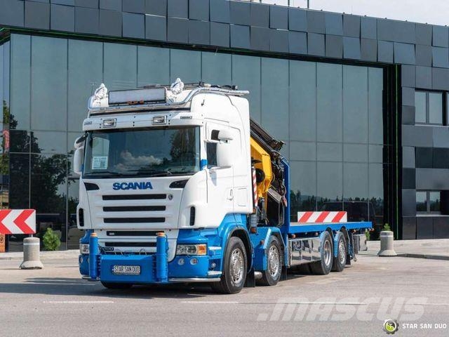 Scania R500 8x2 PALFINGER PK 85002 Fly Jib Winch Crane Autojeřáby, hydraulické ruky