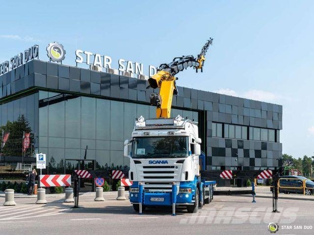 Scania R500 8x2 PALFINGER PK 85002 Fly Jib Winch Crane Autojeřáby, hydraulické ruky