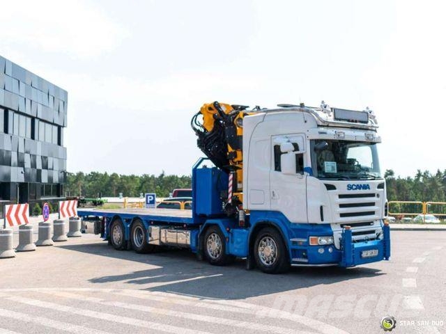 Scania R500 8x2 PALFINGER PK 85002 Fly Jib Winch Crane Autojeřáby, hydraulické ruky
