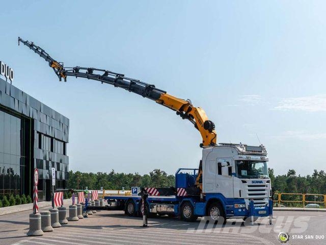 Scania R500 8x2 PALFINGER PK 85002 Fly Jib Winch Crane Autojeřáby, hydraulické ruky