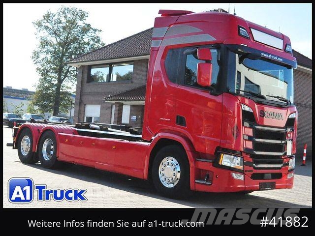 Scania R500, Abrollkipper, Multilift, Lift-Lenkachse, Abrollkipper