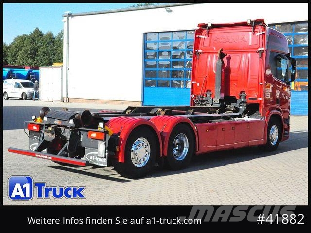 Scania R500, Abrollkipper, Multilift, Lift-Lenkachse, Abrollkipper