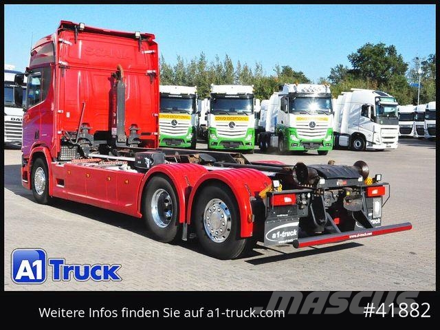 Scania R500, Abrollkipper, Multilift, Lift-Lenkachse, Abrollkipper
