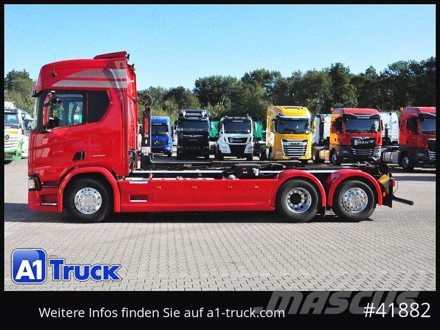 Scania R500, Abrollkipper, Multilift, Lift-Lenkachse, Abrollkipper