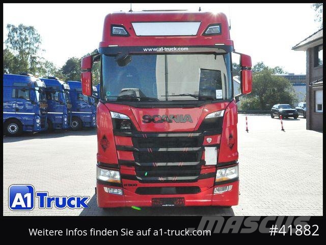 Scania R500, Abrollkipper, Multilift, Lift-Lenkachse, Abrollkipper