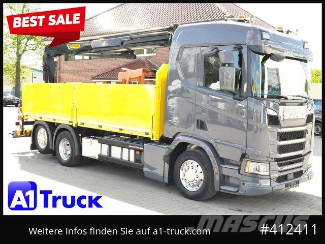 Scania R500, Palfinger PK 22001, Funk Navi Alu Leder Vo Camiones de cama baja