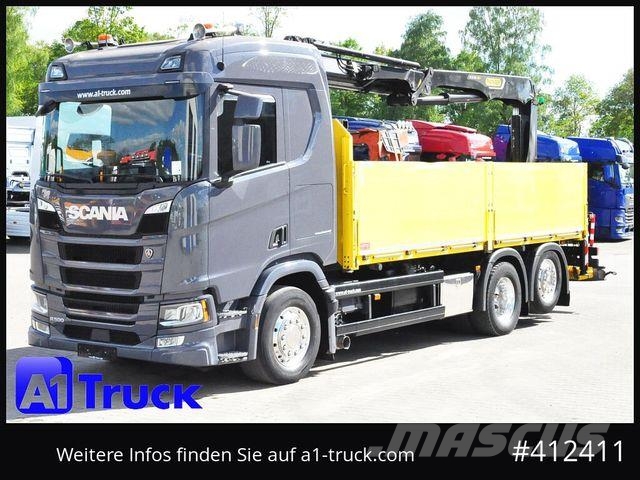 Scania R500, Palfinger PK 22001, Funk Navi Alu Leder Vo Camiones de cama baja