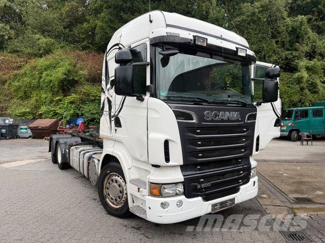 Scania R500V8Abroller Tüv 6/27 erst 890 T 6x2 Palfinger Horgos rakodó teherautók