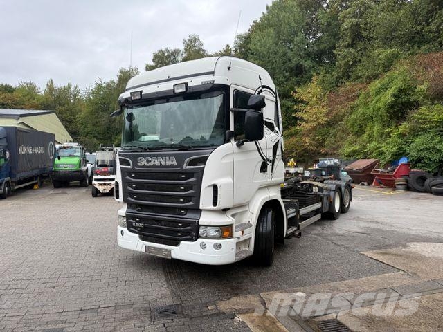 Scania R500V8Abroller Tüv 6/27 erst 890 T 6x2 Palfinger Horgos rakodó teherautók