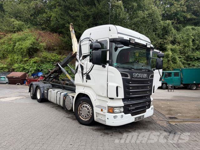 Scania R500V8Abroller Tüv 6/27 erst 890 T 6x2 Palfinger Horgos rakodó teherautók