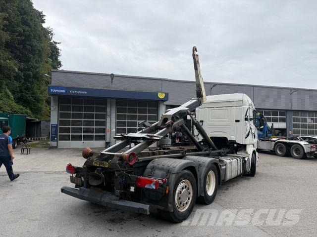 Scania R500V8Abroller Tüv 6/27 erst 890 T 6x2 Palfinger Horgos rakodó teherautók