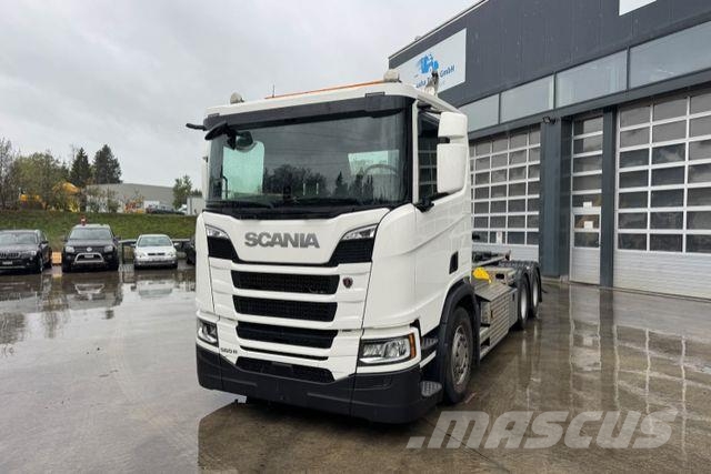 Scania R560 6x4 Boogie Moser AHK Sunkvežimiai su keliamuoju kabliu