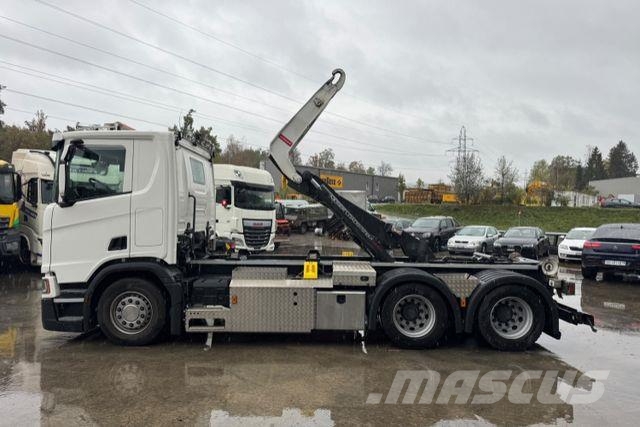 Scania R560 6x4 Boogie Moser AHK Sunkvežimiai su keliamuoju kabliu