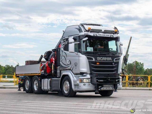 Scania R580 6x2 FASSI F545RA.2.27 XE FLY JIB Winch 5th Kamioni sa kranom