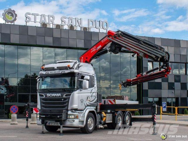 Scania R580 6x2 FASSI F545RA.2.27 XE FLY JIB Winch 5th Kamioni sa kranom