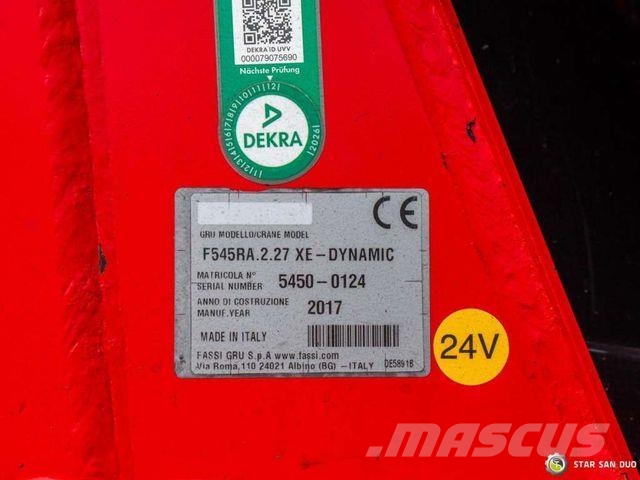 Scania R580 6x2 FASSI F545RA.2.27 XE FLY JIB Winch 5th Kamioni sa kranom