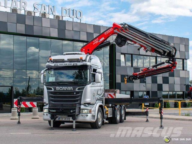 Scania R580 6x2 FASSI F545RA.2.27 XE FLY JIB Winch 5th Тягачі