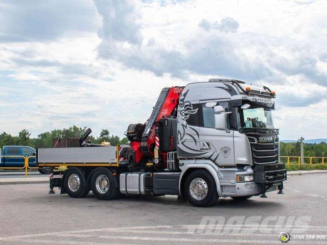 Scania R580 6x2 FASSI F545RA.2.27 XE FLY JIB Winch 5th Тягачі