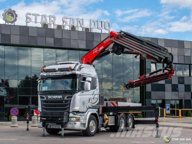 Scania R580 6x2 FASSI F545RA.2.27 XE FLY JIB Winch 5th Тягачі