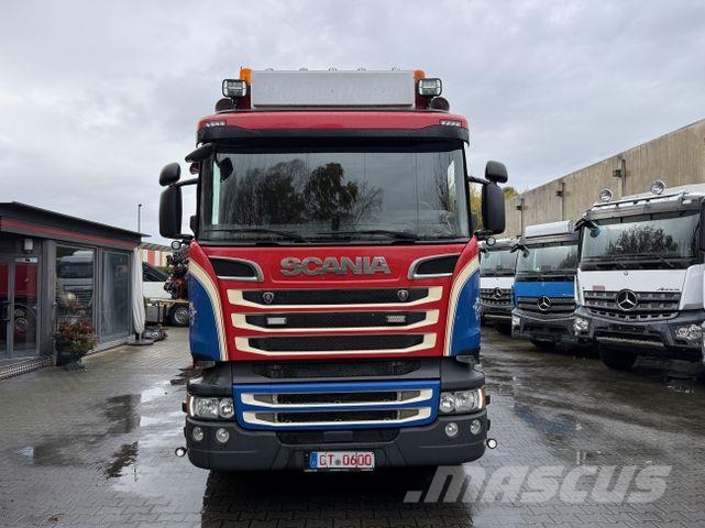 Scania R580 V8 8X4 Kipper Kran Palfinger 22002 Camiones grúa