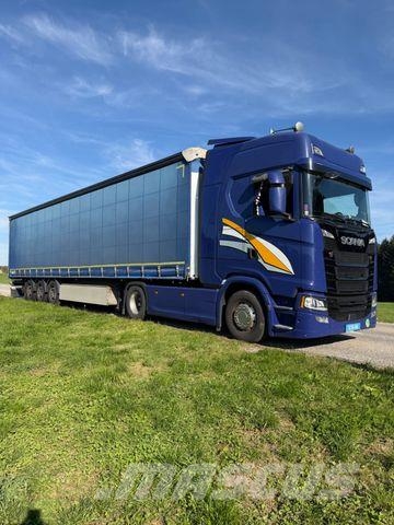 Scania S500 VOLLAUSLASTUNG + SCHMITZ AUFLIEGER Tegljači