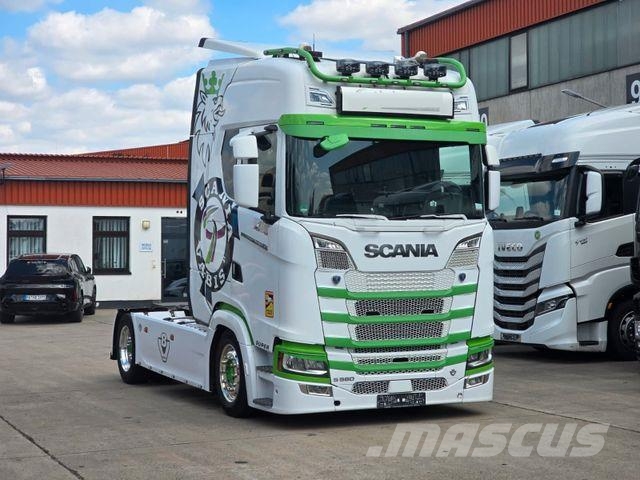 Scania S580 * V8 * ACC * RETARDER * STANDKLIMA * LEDER 트랙터 유닛