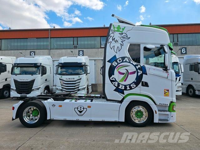 Scania S580 * V8 * ACC * RETARDER * STANDKLIMA * LEDER 트랙터 유닛